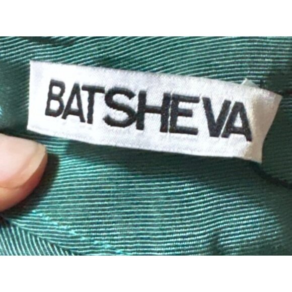 Tuckernuck Batsheva Tate Mini Dress Green Puff Sleeve Size 0 Made In USA - Picture 4 of 7